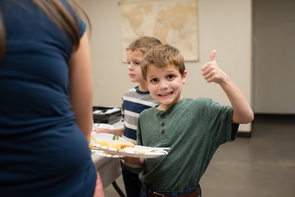 things to do at a baptist church eating food